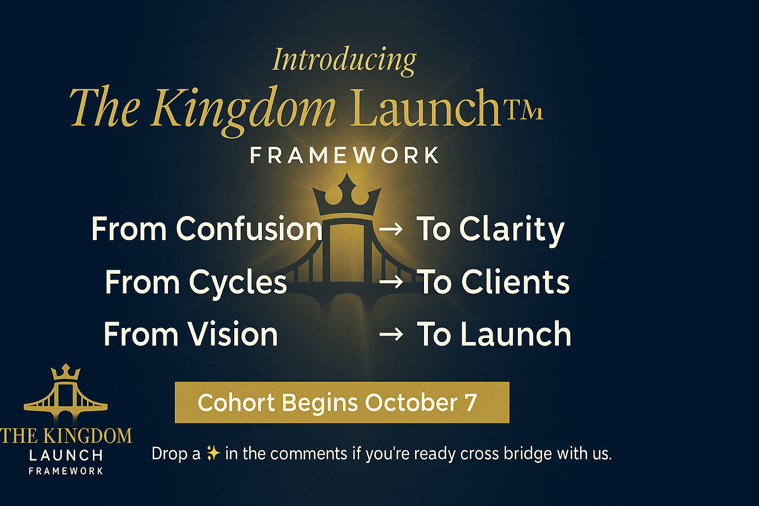The Kingdom Launch Framework Oct 7th 2025